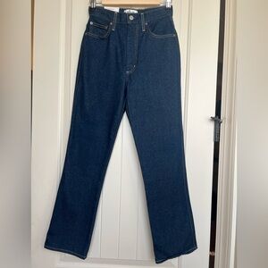 NWT AGOLDE Pinch Waist High-Rise Kick Flare in Whisper Cropped Jean Size 24